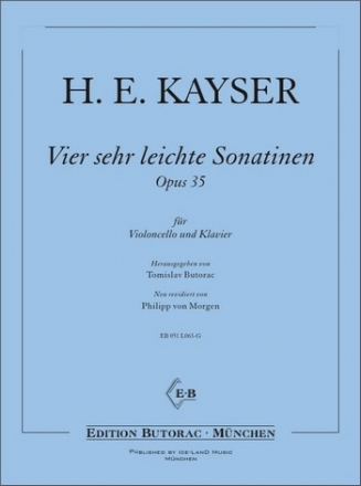 4 leichte Sonatinen op.35  fr Violoncello und Klavier