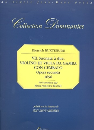 Sonata a due no.7 pour violiono et viola da gamba et cembalo Opera secunda 1696