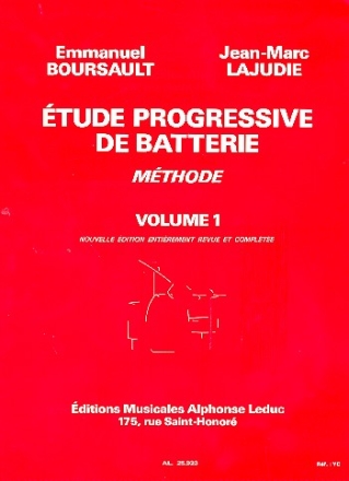 tude progressive (mthode) de batterie vol.1 nouvelle dition 2006