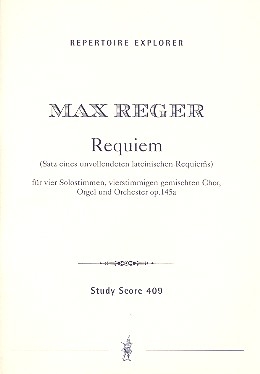 Requiem op.145a fr Soli (SATB), Chor, Orgel und Orchester Studienpartitur (la)