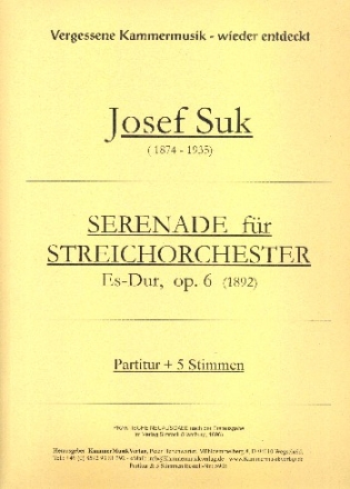 Serenade Es-Dur op.6 fr Streichorchester Partitur und Stimmen