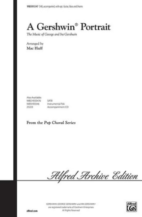 A Gershwin Portrait for mixed chorus (SAB) and piano score