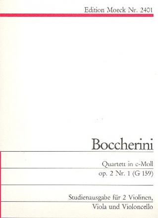 Quartett c-Moll op.2,1 G159 fr 2 Violinen, Viola und Violoncello Stimmen