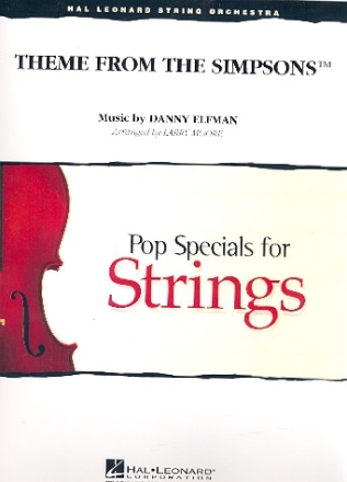 Theme from the Simpsons for string orchestra score and parts
