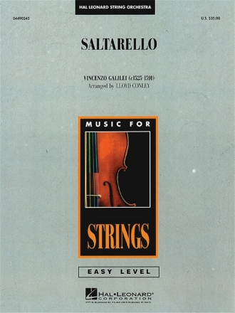 Saltarello for string orchestra score and parts