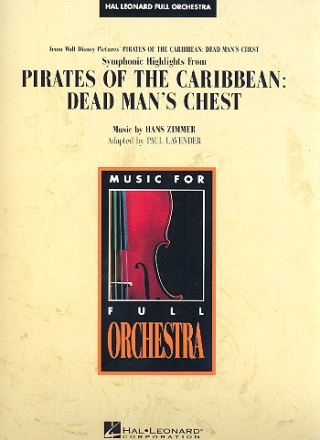 Highlights from Pirates of the Carribean vol.2: Dead Man's Chest for orchestra score and parts