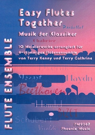 Musik der Klassiker 10 Meisterwerke fr 4 Flten ( Ensemble) Partitur und Stimmen