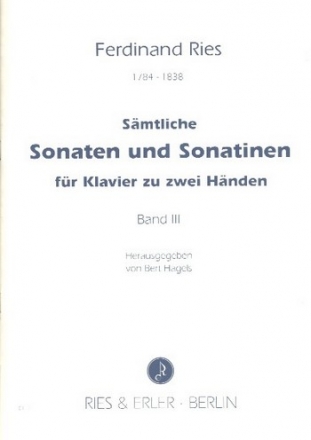 Smtliche Sonaten und Sonatinen Band 3 fr Klavier