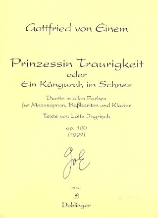 Prinzessin Traurigkeit oder Ein Knguruh im Schnee op.100 fr Mezzosopran, Babariton und Klavier