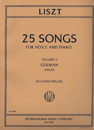 25 Songs vol.2 for high voice and piano (dt)
