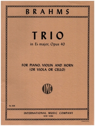 Trio Es-Dur op.40 fr Klavier, Violine, Horn (Viola, Violoncello) Stimmen