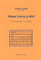 Missa brevis g-Moll fr Mnnerchor und Orgel,  Partitur