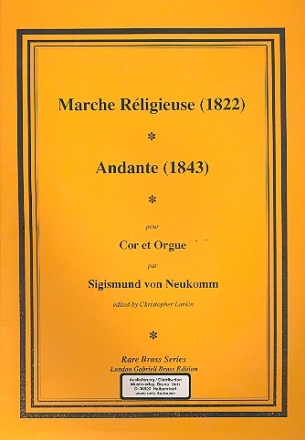 Marche rligieuse und Andante fr Horn und Orgel