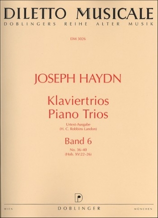 Klaviertrios Band 6 (Nr.36-40) fr Violine, Violoncello und Klavier Stimmen