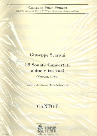 18 sonate concertante a 2 e 3 voci parti