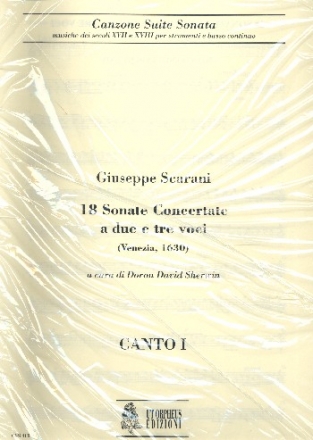 18 sonate concertante a 2 e 3 voci parti