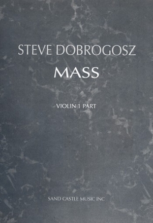 Mass for chorus, string orchestra and piano violin 1