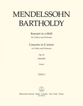 Konzert e-Moll op.64 fr Violine und Orchester Violine 1