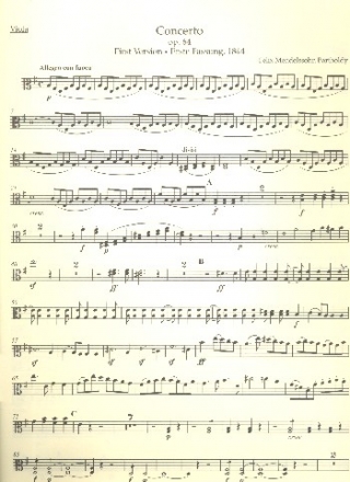 Konzert e-Moll op.64 fr Violine und Orchester Viola