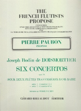 6 concertos op.38 vol.2 (nos.4-6) pour 2 fltes partition