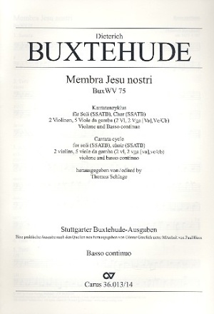 Membra Jesu nostri BuxWV75 fr Soli, Chor und Orchester Bc