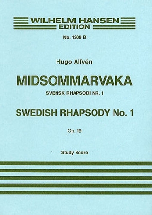 Swedish Rhapsody no.1 op.19 for orchestra study score