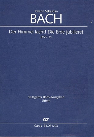 Der Himmel lacht! Die Erde jubilieret Kantate Nr.31 BWV31 Klavierauszug
