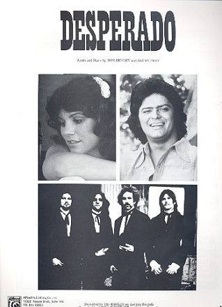 Desperado fr Gesang/Gitarre/Klavier Einzelausgabe