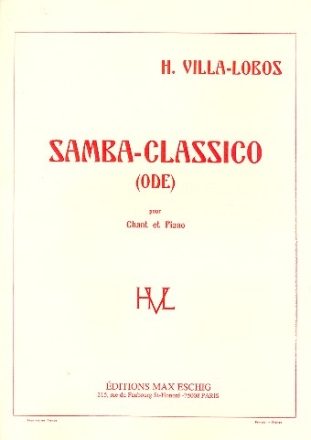 Samba-Classico (Ode) fr Gesang und Klavie