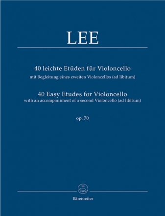 40 leichte Etden op.70 fr Violoncello (Violoncello 2 ad lib) Spielpartitur