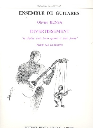 Divertissement pour 6 guitares partition et parties