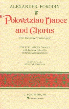 Polovezian Dance and Chorus for baritone, mixed chorus and orchestra vocal score (en)