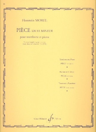 Pice en fa mineur pour trombone et piano