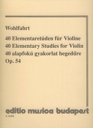 40 Elementaretden op.54 fr Violine