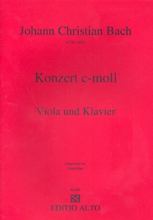 Konzert c-Moll fr Viola und Orchester fr Viola und Klavier