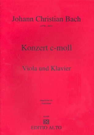 Konzert c-Moll  fr Viola und Orchester  fr Viola und Klavier