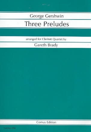 3 Preludes for 4 clarinets score and parts