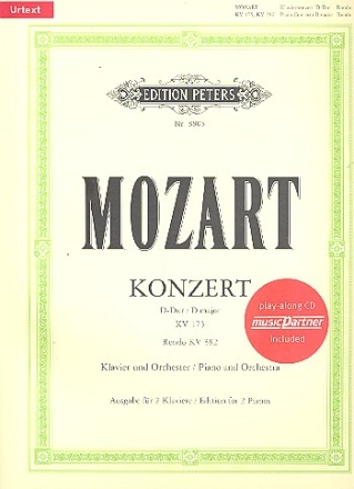 Konzert D-Dur KV175 fr Klavier und Orchester (+CD) fr 2 Klaviere