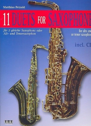 11 Duets (+CD) fr 2 gleiche Saxophone oder Alt- und Tenorsaxophon Partitur und Stimme