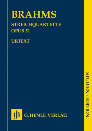 Streichquartette op.51  Studienpartitur