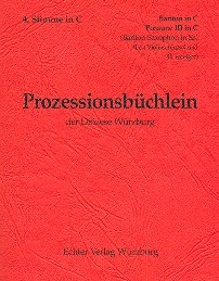 Prozessionsbchlein der Dizese Wrzburg zum alten GL fr Blser 4. Stimme in C (Bariton, Posaune 3)