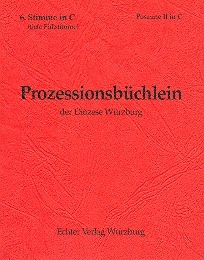 Prozessionsbchlein der Dizese Wrzburg zum alten GL fr Blser 6. Stimme in C (Posaune 2)