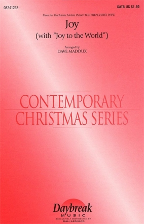Joy (with Joy to the world) for mixed chorus (SATB) and piano score