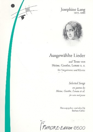 Ausgewhlte Lieder  fr Gesang und Klavier