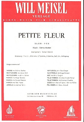 Petite Fleur fr Combo Piano-Direktion und Stimmen
