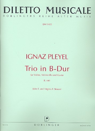 Trio B-Dur B.440 fr Violine, Violoncello und Klavier Stimmen