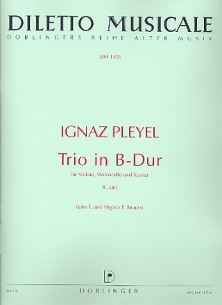 Trio B-Dur B.440 fr Violine, Violoncello und Klavier Stimmen