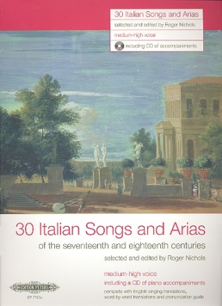 30 Italian Songs and Arias of the 17th and 18th centuries (+CD) for medium-high voice and piano