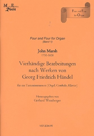 Vierhndige Bearbeitungen nach Werken von Georg Friedrich Hndel fr Tasteninstrument zu 4 Hnden Spielpartitur