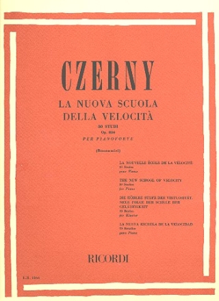 La nuova scuola della velocita op.834 per pianoforte 30 Studi